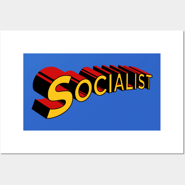 Super Socialist Wall Art by sqwear